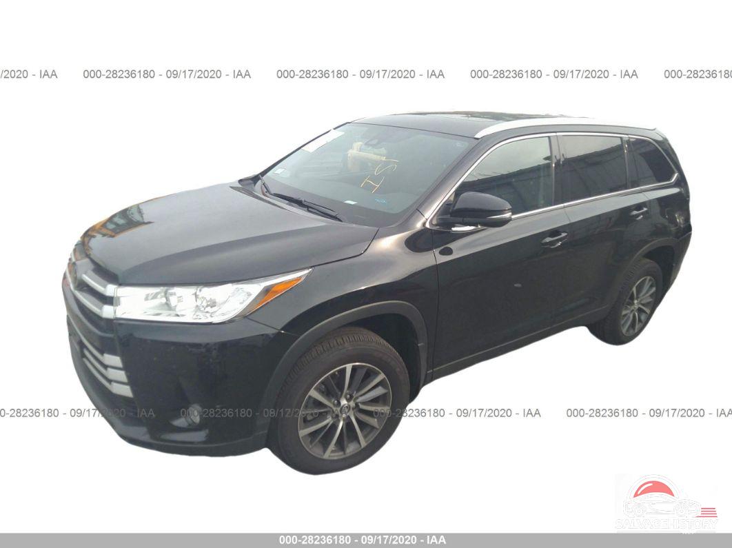 5TDJZRFH4KS589646 2019 TOYOTA HIGHLANDER photo no. 2