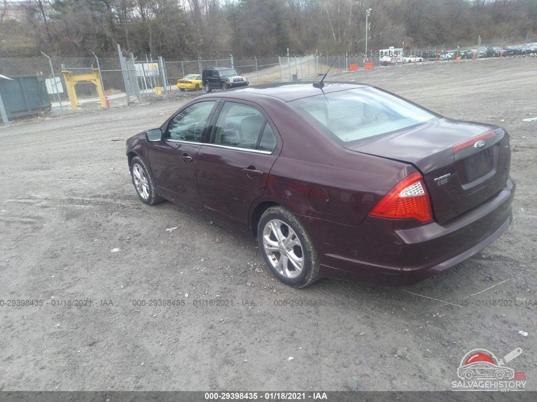 3FAHP0HA4CR373242 2012 FORD FUSION photo no. 3