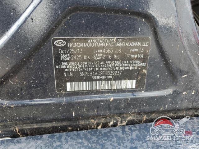 5NPEB4AC2EH839237 2014 HYUNDAI SONATA photo no. 12