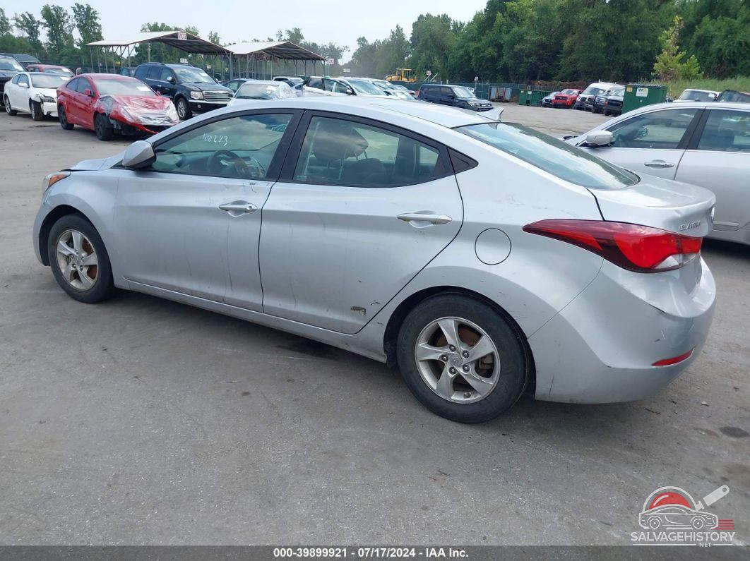 5NPDH4AE7EH521951 2014 HYUNDAI ELANTRA photo no. 3
