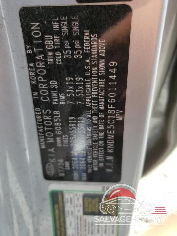 KNDME5C18F6011449 2015 KIA SEDONA photo no. 13