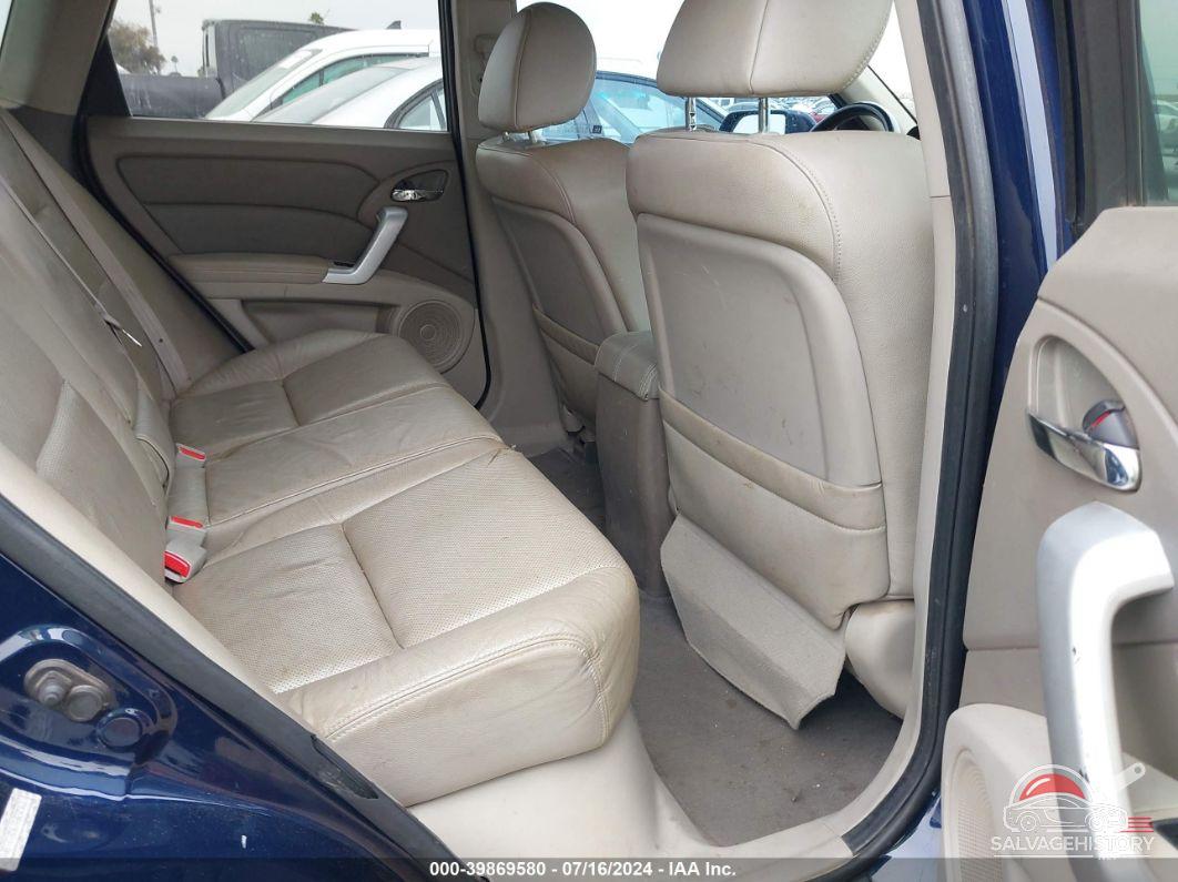 5J8TB18567A020563 2007 ACURA RDX photo no. 8