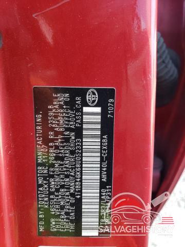 4T1BB46K68U052333 2008 TOYOTA CAMRY photo no. 12