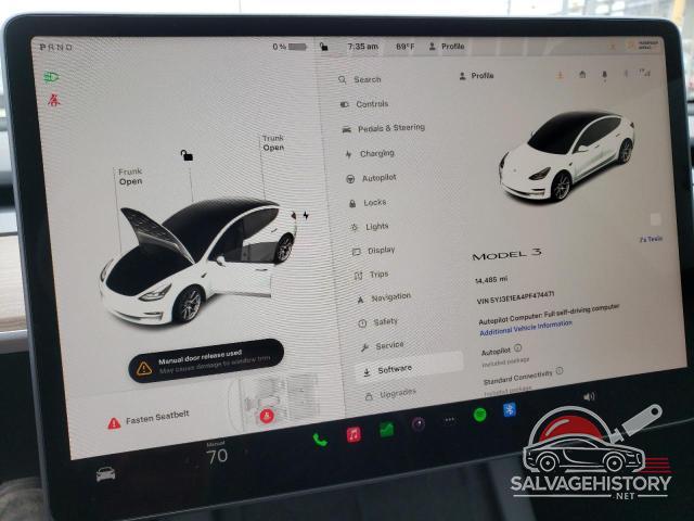 5YJ3E1EA4PF474471 2023 TESLA MODEL 3 photo no. 9