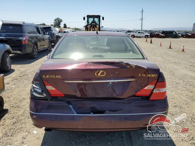 JTHBN36F755001498 2005 LEXUS LS430 photo no. 6