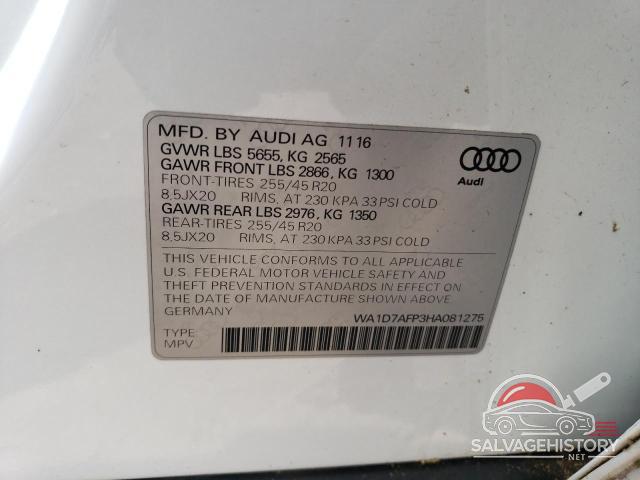 WA1D7AFP3HA081275 2017 AUDI Q5 photo no. 13