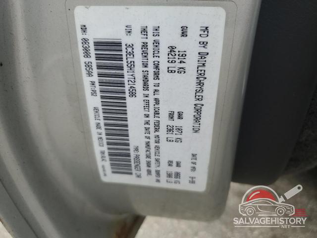 3C3EL55H1YT214586 2000 CHRYSLER SEBRING photo no. 12