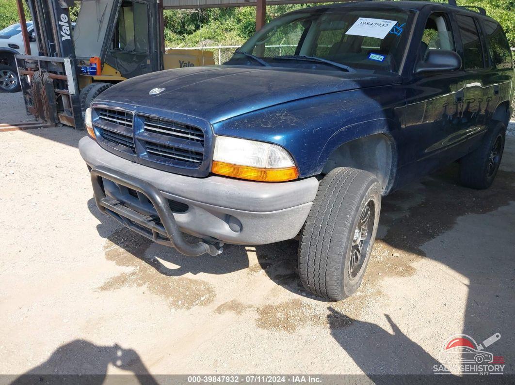 1D4HS38Z83F598022 2003 DODGE DURANGO photo no. 2