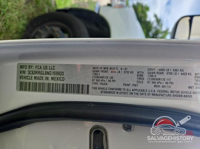 3C63RRGL8NG159933 2022 RAM 3500 photo no. 10