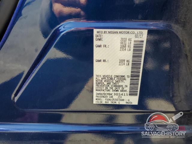 1N4BZ0CP8HC305415 2017 NISSAN LEAF photo no. 12