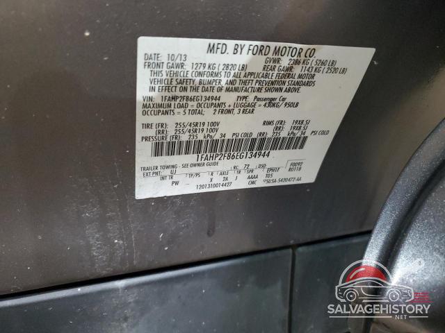 1FAHP2F86EG134944 2014 FORD TAURUS photo no. 12
