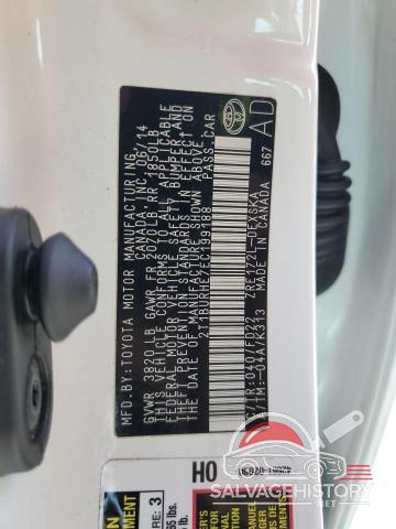 2T1BURHE7EC199188 2014 TOYOTA COROLLA photo no. 13
