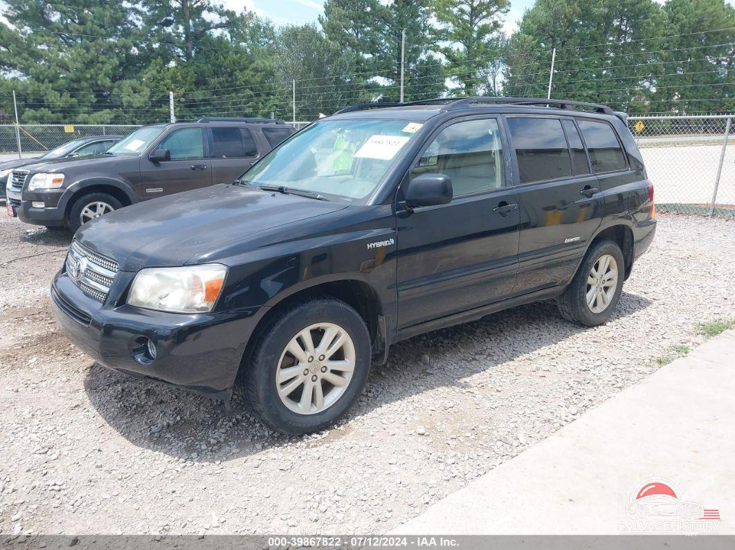 JTEHW21A370045850 2007 TOYOTA HIGHLANDER HYBRID photo no. 2
