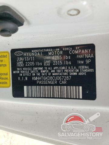 KMHHT6KD8CU067287 2012 HYUNDAI GENESIS photo no. 12