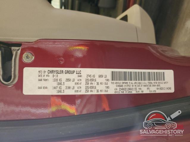2D4RN3D12AR431155 2010 DODGE CARAVAN photo no. 14