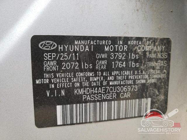KMHDH4AE7CU306973 2012 HYUNDAI ELANTRA photo no. 13