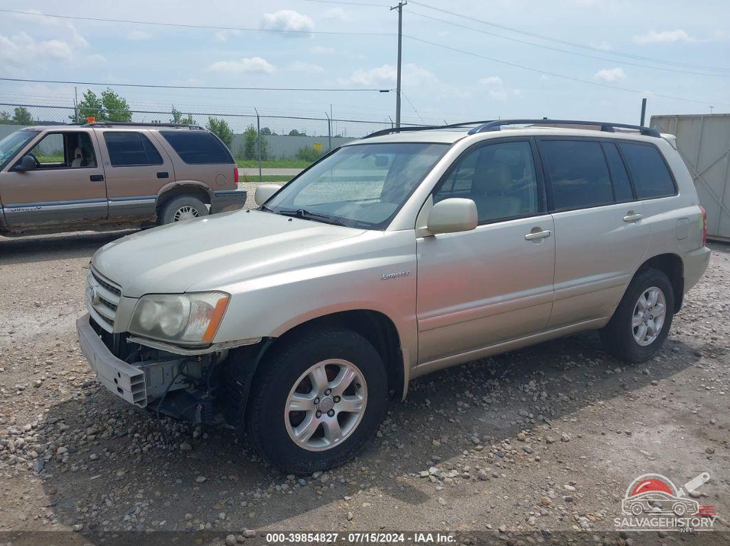 JTEGF21A210018934 2001 TOYOTA HIGHLANDER photo no. 2