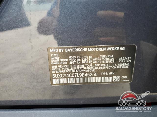 5UXCY4C07L9B45255 2020 BMW X6 photo no. 14