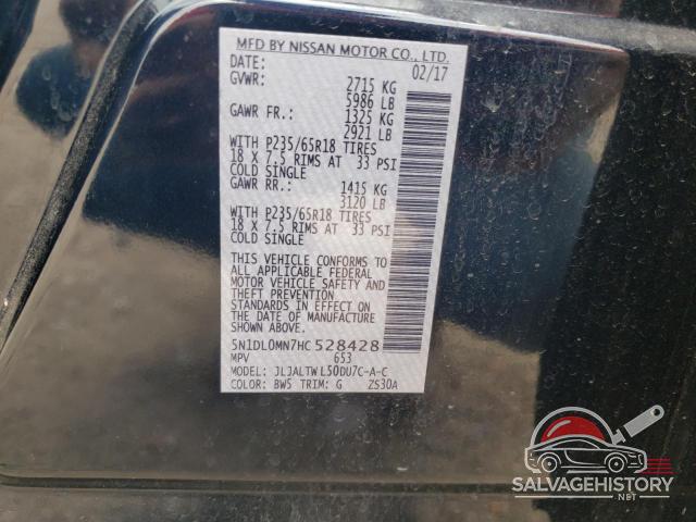 5N1DL0MN7HC528428 2017 INFINITI QX60 photo no. 13