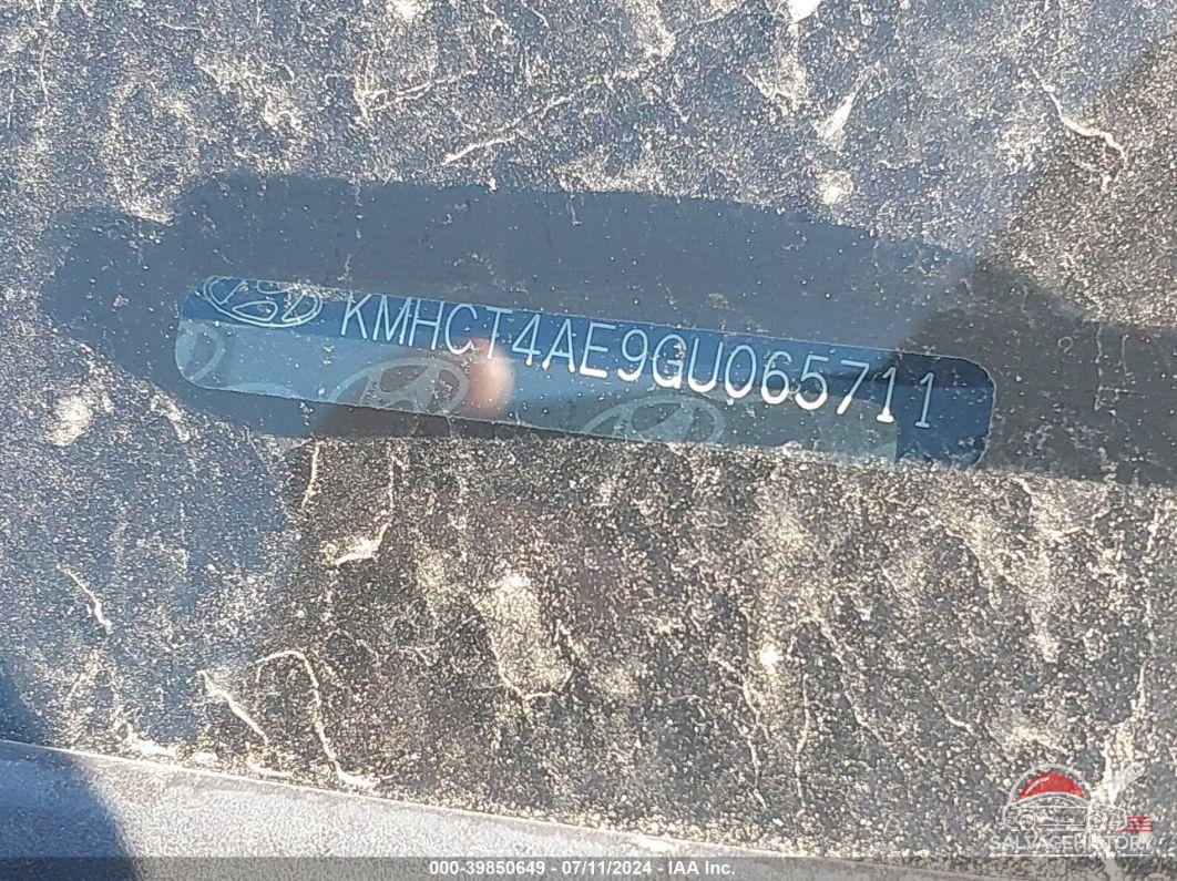 KMHCT4AE9GU065711 2016 HYUNDAI ACCENT photo no. 9