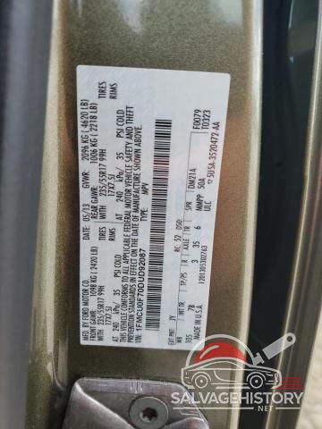 1FMCU0F70DUD92087 2013 FORD ESCAPE photo no. 12