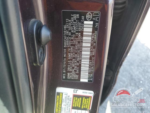 2T1BU4EEXDC067337 2013 TOYOTA COROLLA photo no. 12