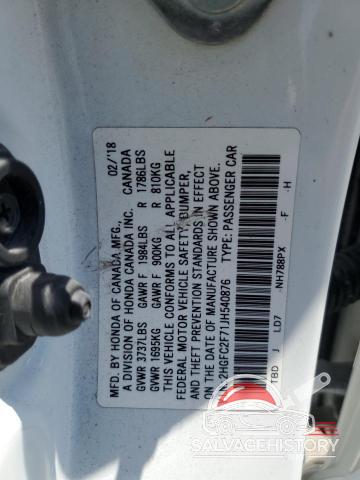 2HGFC2F71JH540876 2018 HONDA CIVIC photo no. 13