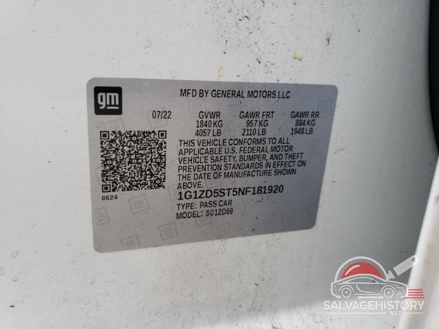 1G1ZD5ST5NF181920 2022 CHEVROLET MALIBU photo no. 12