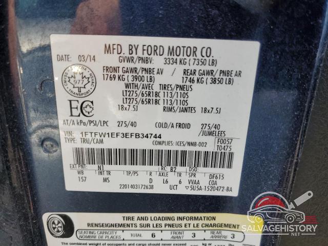 1FTFW1EF3EFB34744 2014 FORD F-150 photo no. 12