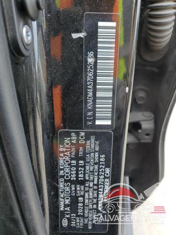 KNADM4A37D6252186 2013 KIA RIO photo no. 12