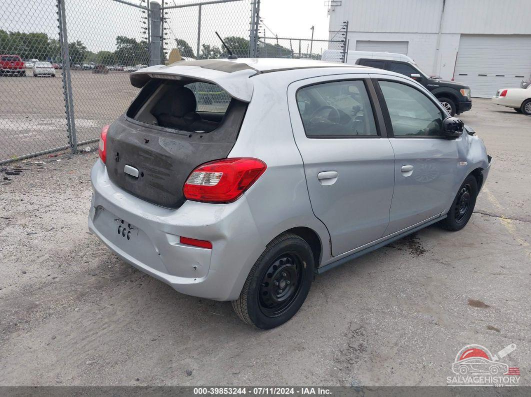 ML32A3HJ3KH016088 2019 MITSUBISHI MIRAGE photo no. 4