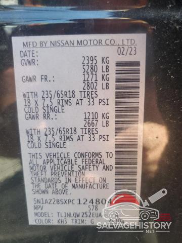 5N1AZ2BSXPC124804 2023 NISSAN MURANO photo no. 14