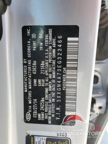 5XXGN4A73EG323466 2014 KIA OPTIMA photo no. 12
