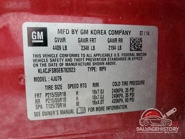 KL4CJFSB5EB782023 2014 BUICK ENCORE photo no. 13