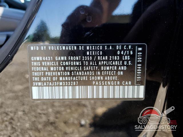 3VWLA7AJ3FM333287 2015 VOLKSWAGEN JETTA photo no. 12