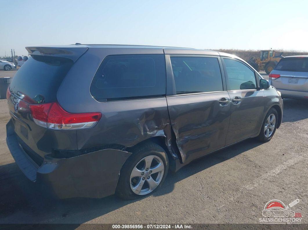 5TDZK3DC0DS327024 2013 TOYOTA SIENNA photo no. 4