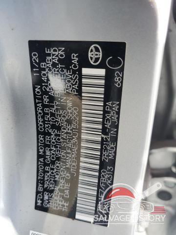 JTDEPMAE3MJ155290 2021 TOYOTA COROLLA photo no. 12