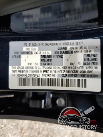 3MZBPABL4NM308341 2022 MAZDA 3 photo no. 13
