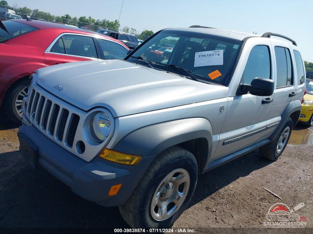1J4GL48K75W532735 2005 JEEP LIBERTY photo no. 2