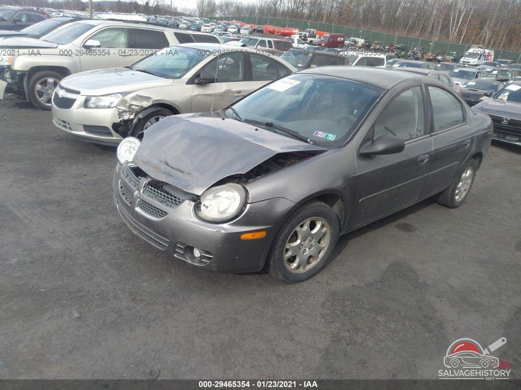 1B3ES56C85D267919 2005 DODGE NEON photo no. 2