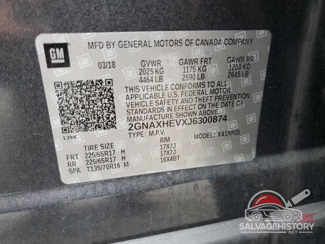 2GNAXHEVXJ6300874 2018 CHEVROLET EQUINOX photo no. 13
