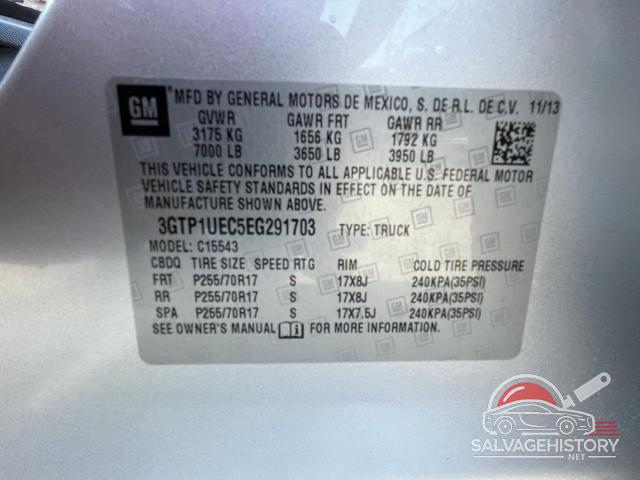3GTP1UEC5EG291703 2014 GMC SIERRA photo no. 10