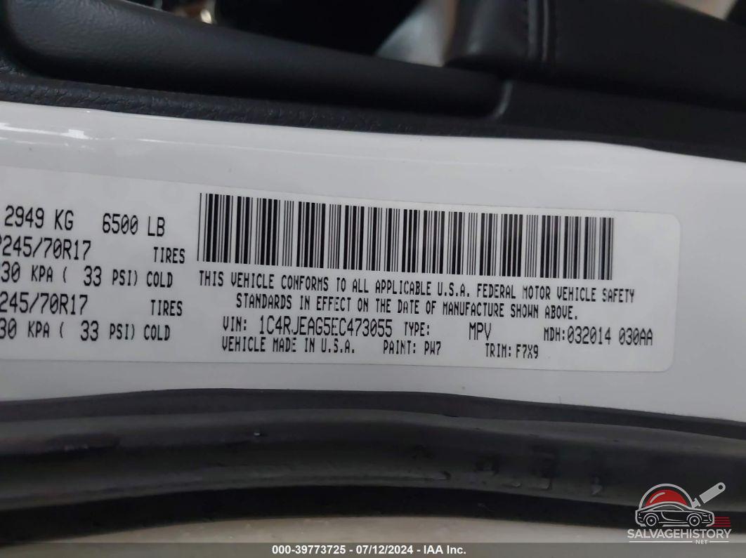 1C4RJEAG5EC473055 2014 JEEP GRAND CHEROKEE photo no. 9