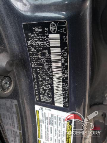 2T1KU40E99C030603 2009 TOYOTA COROLLA photo no. 12