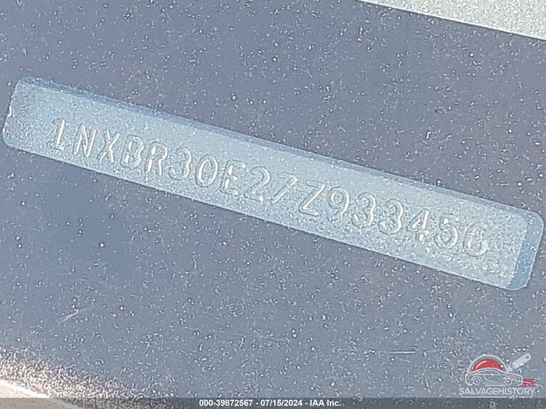 1NXBR30E27Z933456 2007 TOYOTA COROLLA photo no. 9