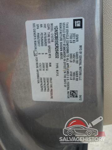 1GNSCBE09CR284532 2012 CHEVROLET TAHOE photo no. 12