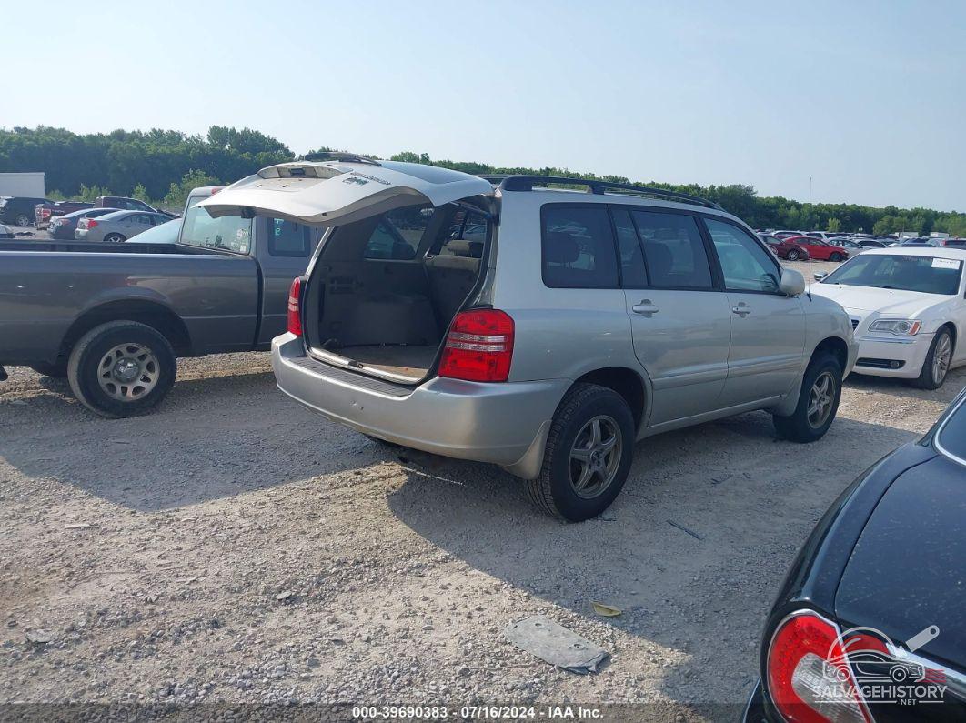 JTEHD21A630021560 2003 TOYOTA HIGHLANDER photo no. 4