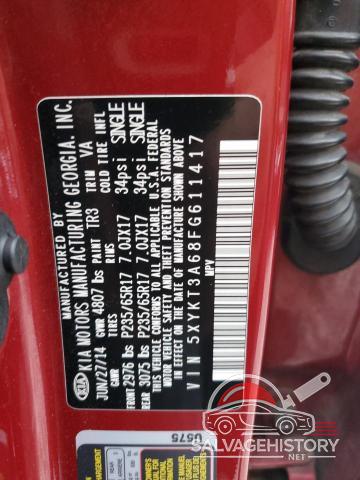 5XYKT3A68FG611417 2015 KIA SORENTO photo no. 14