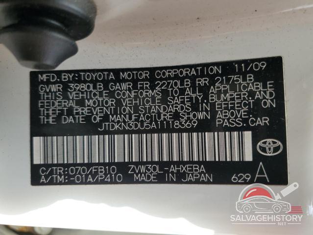 JTDKN3DU5A1118369 2010 TOYOTA PRIUS photo no. 12