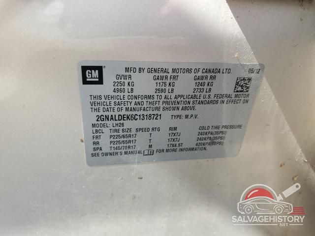 2GNALDEK6C1318721 2012 CHEVROLET EQUINOX photo no. 13